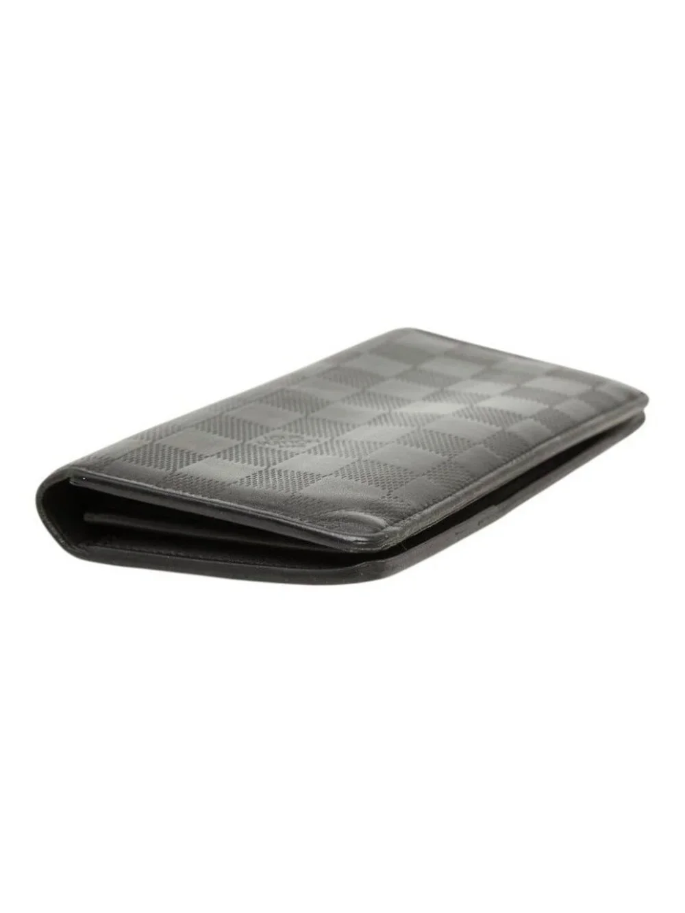 Louis Vuitton Damier Infini Portefeuille Brazza Wallet Onyx Black Leather